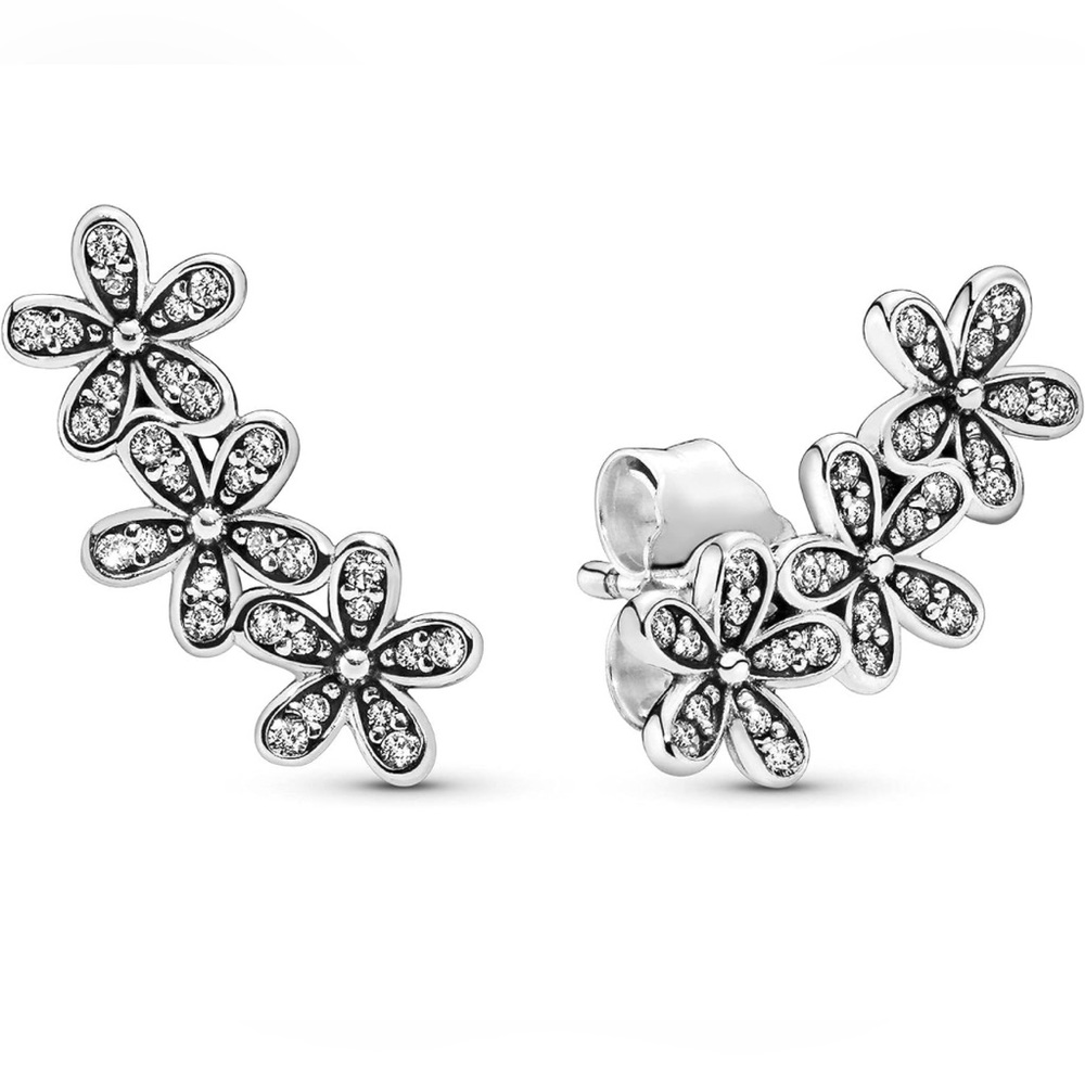 Pandora Daisy Flower Stud Earrings